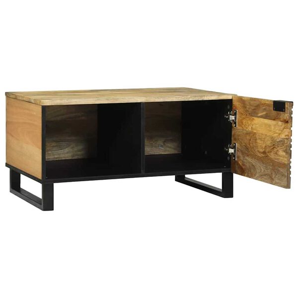 vidaXL Τραπεζάκι σαλονιού Καφέ 80 x 50 x 40 cm Μασίφ ξύλο μάνγκο