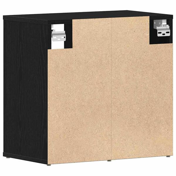 vidaXL Ντουλάπα Παπουτσιών με ράφι 2 pcs Μαύρη δρυς 52 x 30 x 50.5 εκ.