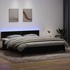 vidaXL &Kappa;&rho;&epsilon;&beta;ά&tau;&iota; Boxspring &mu;&epsilon; &Sigma;&tau;&rho;ώ&mu;&alpha; & LED &Mu;&alpha;ύ&rho;&omicron; 200x210 &epsilon;&kappa;. &Beta;&epsilon;&lambda;&omicron;ύ&delta;&iota;&nu;&omicron;