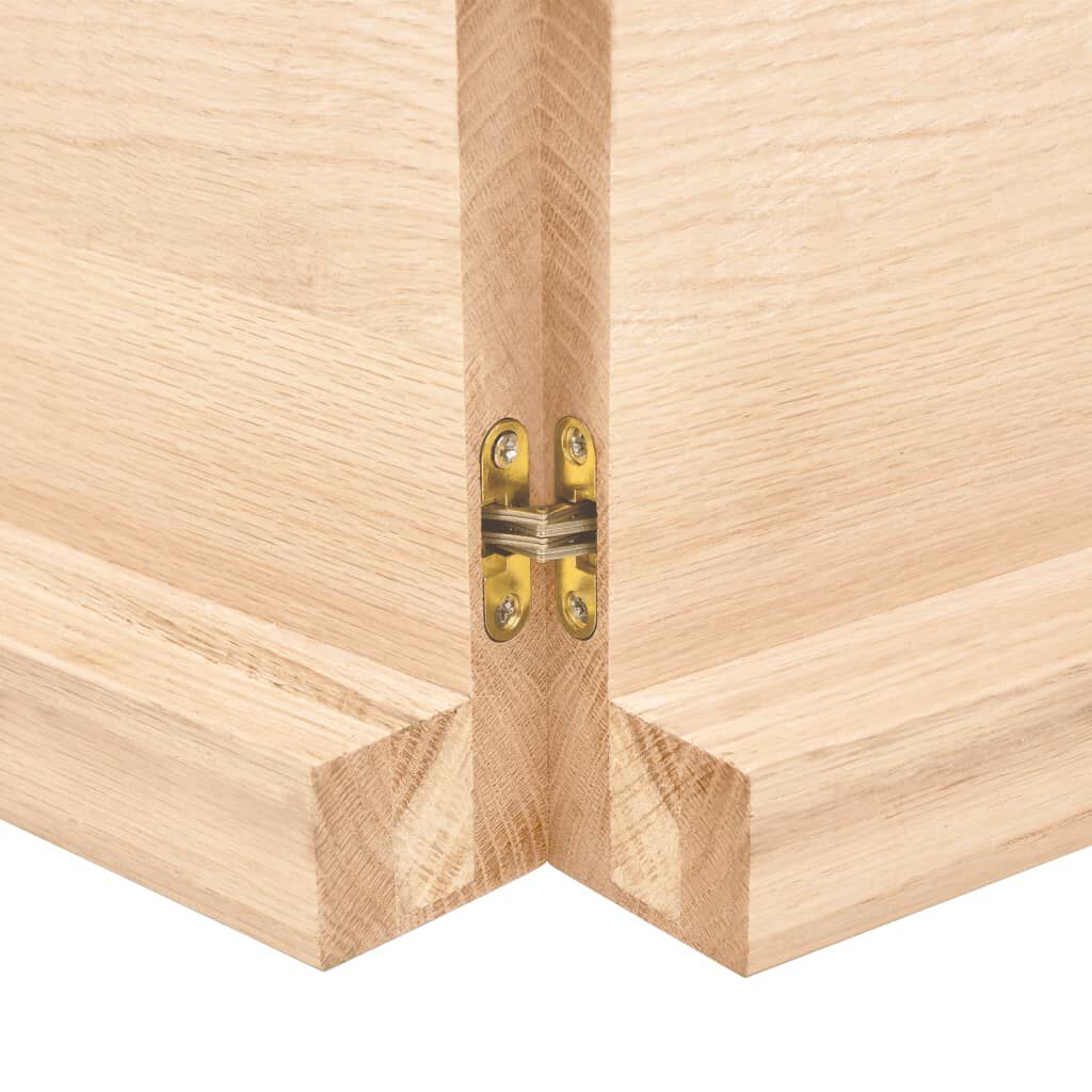 vidaXL Επιφάνεια Τραπεζιού 120x60x(2-6)εκ Ακατέργαστο Μασίφ Ξύλο Δρυός