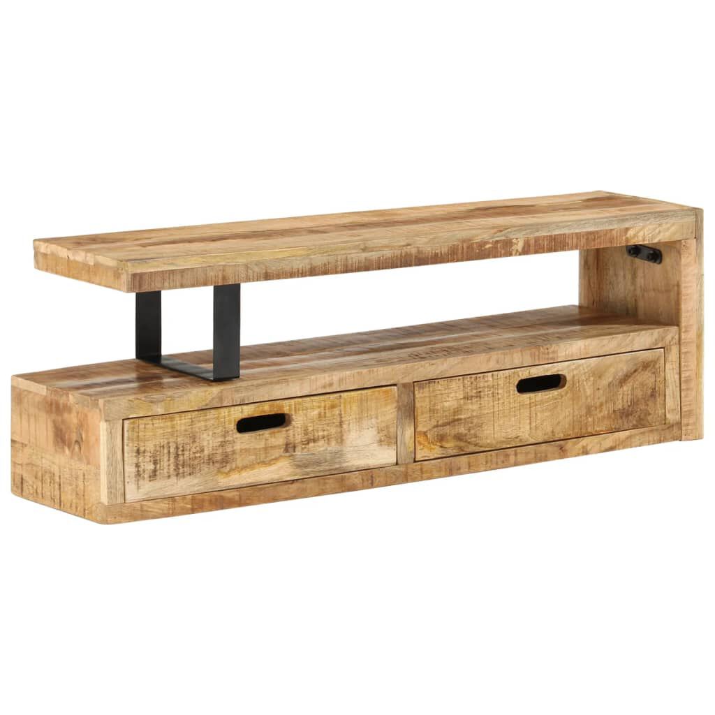vidaXL Βάση Τηλεόρασης (118-200) x 30x40 εκ. από Μασίφ Ξύλο Μάνγκο