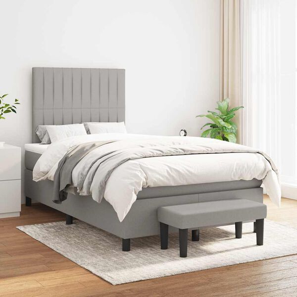 vidaXL &Kappa;&rho;&epsilon;&beta;ά&tau;&iota; Boxspring &mu;&epsilon; &Sigma;&tau;&rho;ώ&mu;&alpha; &Alpha;&nu;&omicron;&iota;&chi;&tau;ό &Gamma;&kappa;&rho;&iota; 120x190 &epsilon;&kappa;. &Upsilon;&phi;&alpha;&sigma;&mu;ά&tau;&iota;&nu;&omicron;