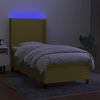 vidaXL &Kappa;&rho;&epsilon;&beta;ά&tau;&iota; Boxspring &mu;&epsilon; &Sigma;&tau;&rho;ώ&mu;&alpha; & LED &Pi;&rho;ά&sigma;&iota;&nu;&omicron; 90x200 &epsilon;&kappa;. &Upsilon;&phi;&alpha;&sigma;&mu;ά&tau;&iota;&nu;&omicron;
