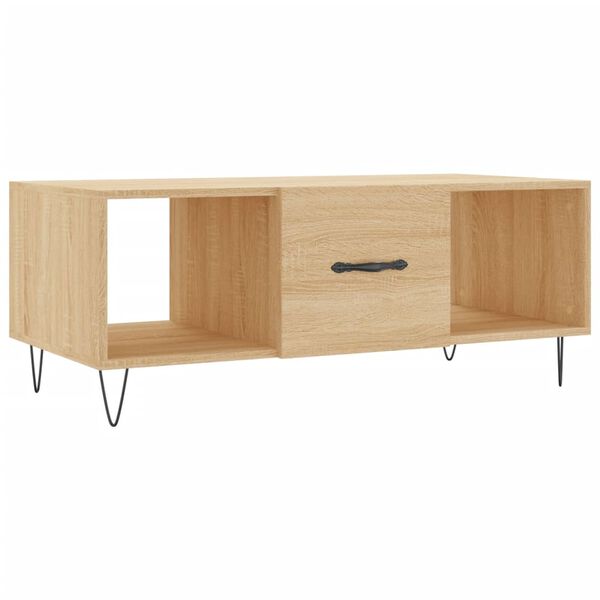vidaXL Τραπεζάκι Σαλονιού Sonoma Δρυς 102x50x40 εκ. από Επεξεργ. Ξύλο