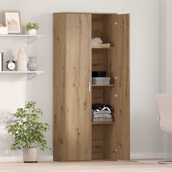 vidaXL Highboard Artisan Oak 70 x 33.5 x 180 εκ. Επεξεργασμένο ξύλο