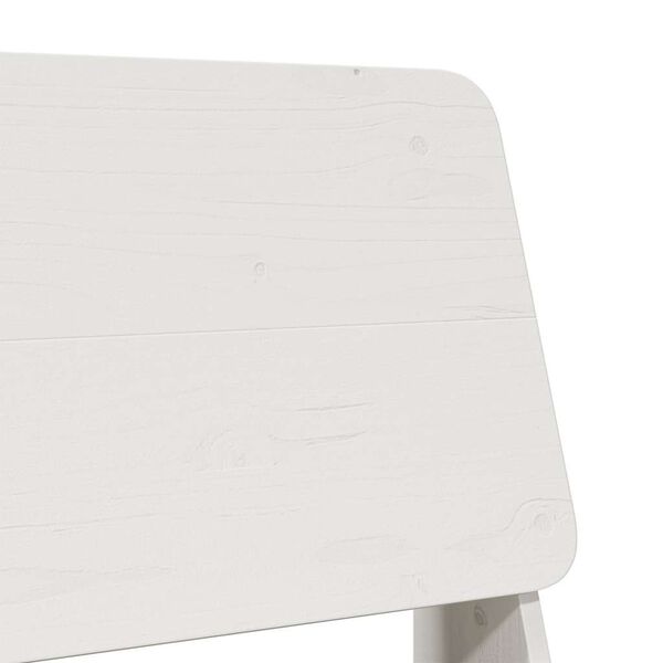 Καρέκλα κήπου vidaXL Λευκό 60x64x70,5 cm Στερεό ξύλο πεύκου