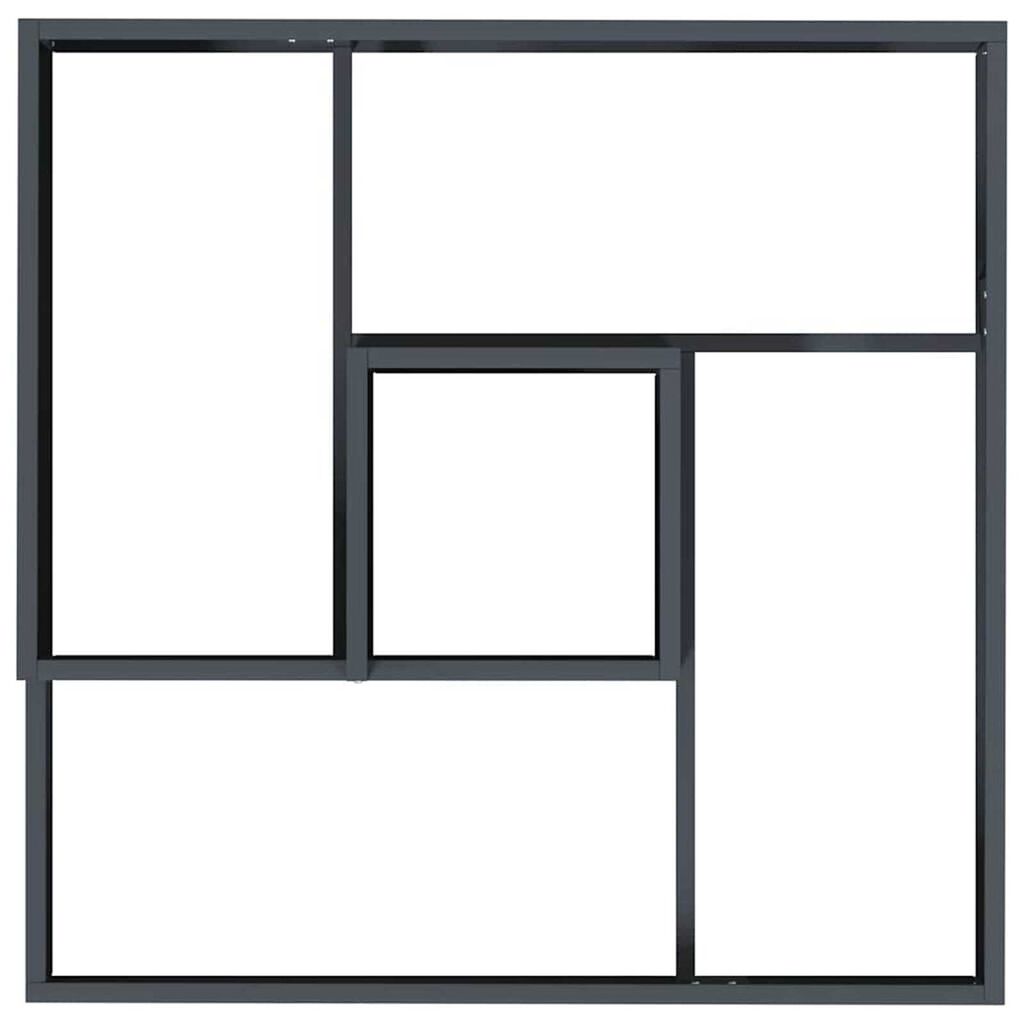 vidaXL Γλάστρα Κήπου Ανθρακί 60 x 60 x 50 εκ Ατσάλι