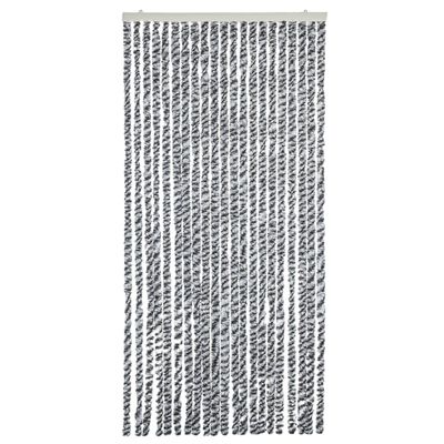 vidaXL Σήτα Εντόμων Γκρι/Μαύρη/Λευκή 90x220 εκ. από Σενίλ