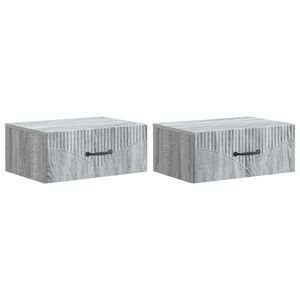 vidaXL &Tau;&omicron;ί&chi;&omicron;&upsilon; &Kappa;&rho;&epsilon;&mu;&alpha;&sigma;&tau;ό &Kappa;&omicron;&mu;&omicron;&delta;ί&nu;&omicron; 2 pcs &Gamma;&kappa;&rho;&iota; Sonoma 49 x 34,5 x 20 &epsilon;&kappa;.