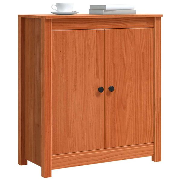 vidaXL Πλαϊνό γραφείο Καφέ 70 x 35 x 80 εκ.
