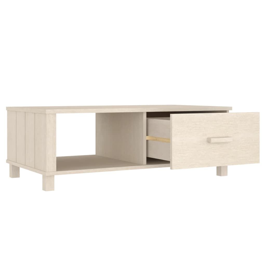vidaXL Τραπεζάκι Σαλονιού HAMAR Μελί 100x55x35 εκ. Μασίφ Ξύλο Πεύκου