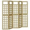 vidaXL Παραβάν ιδιωτικότητας 5 pcs Καφέ 200 x 180 cm