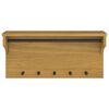 vidaXL Επίτοιχη κρεμάστρα παλτών SANDNES 87x30x42 εκ. Πεύκο μασίφ ξύλο