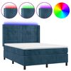 vidaXL &Kappa;&rho;&epsilon;&beta;ά&tau;&iota; Boxspring &mu;&epsilon; &Sigma;&tau;&rho;ώ&mu;&alpha; & LED &Sigma;&kappa;. &Mu;&pi;&lambda;&epsilon; 140x200&epsilon;&kappa;. &Beta;&epsilon;&lambda;&omicron;ύ&delta;&iota;&nu;&omicron;