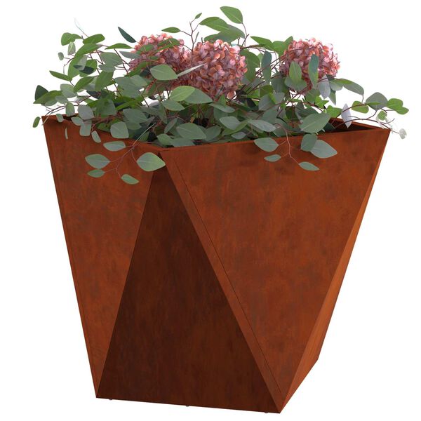 vidaXL &Gamma;&lambda;ά&sigma;&tau;&rho;&alpha; 2 pcs &Sigma;&kappa; rusty 40 x 40 x 40 cm
