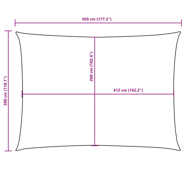 vidaXL Πανί Σκίασης Ορθογώνιο Taupe 3 x 4,5 μ. από Ύφασμα Oxford