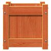 vidaXL Ζαρντινιέρα Καφέ 31 x 31 x 31 εκ. από Μασίφ Ξύλο Πεύκου