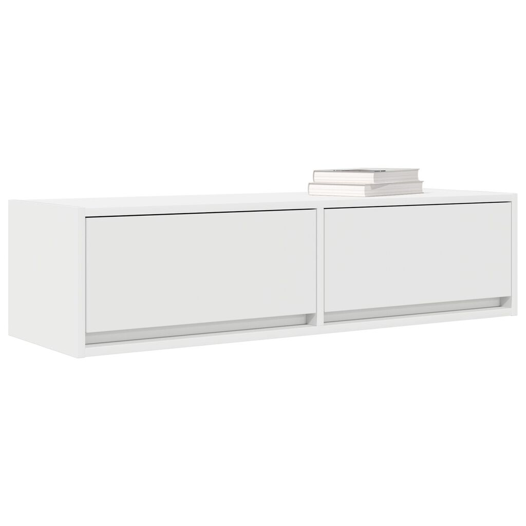 vidaXL Ντουλάπι Τηλεόρασης Λευκό 100x31x25,5 εκ Επεξεργασμένο Ξύλο