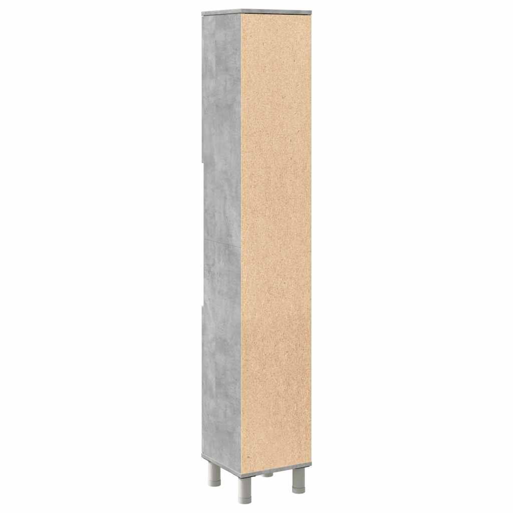 vidaXL Στήλη Μπάνιου Γκρι του Σκυροδέματος 30x30x179 εκ. Μοριοσανίδα