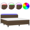 vidaXL &Kappa;&rho;&epsilon;&beta;ά&tau;&iota; Boxspring &mu;&epsilon; &Sigma;&tau;&rho;ώ&mu;&alpha; & LED &Sigma;&kappa;.&Kappa;&alpha;&phi;έ 160x200 &epsilon;&kappa; &Upsilon;&phi;&alpha;&sigma;&mu;ά&tau;&iota;&nu;&omicron;