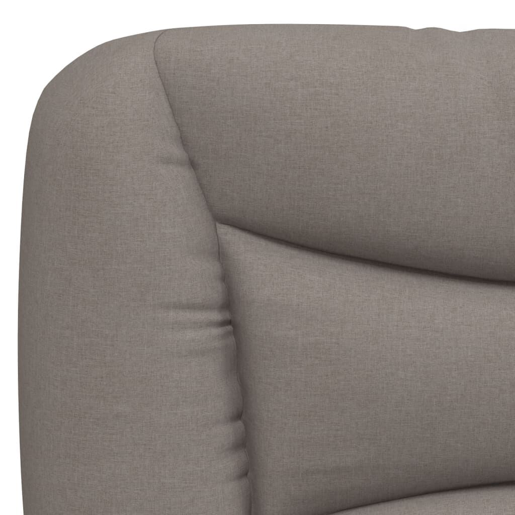 vidaXL Σκελετός Κρεβατιού Χωρίς Στρώμα Taupe 100 x 200 εκ. Υφασμάτινο