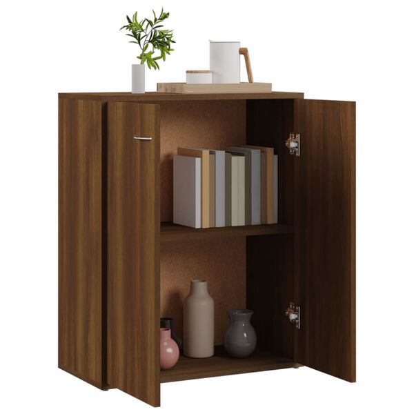 vidaXL Ντουλάπι Καφέ Δρυς 60 x 30 x 75 εκ. από Επεξεργασμένο Ξύλο