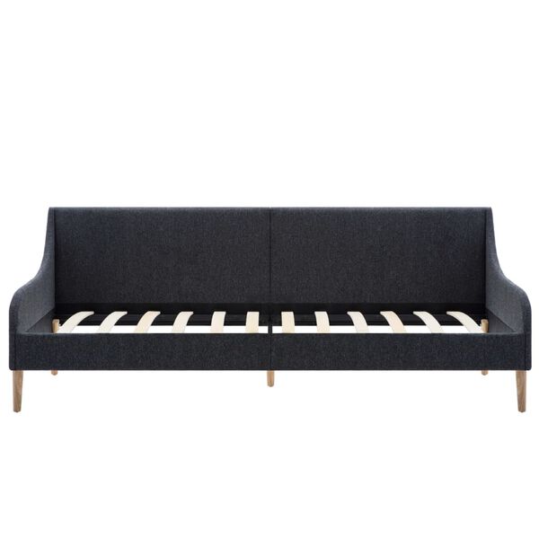 vidaXL Πλαίσιο Daybed Σκούρο Γκρι Υφασμάτινο