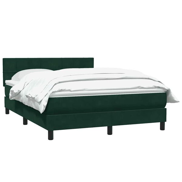 vidaXL &Kappa;&rho;&epsilon;&beta;ά&tau;&iota; Boxspring &mu;&epsilon; &Sigma;&tau;&rho;ώ&mu;&alpha; &Sigma;&kappa;&omicron;ύ&rho;&omicron; &Pi;&rho;ά&sigma;&iota;&nu;&omicron; 140x210&epsilon;&kappa;. &Beta;&epsilon;&lambda;&omicron;ύ&delta;&iota;&nu;&omicron;