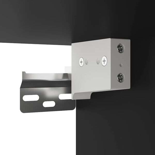 vidaXL Ντουλάπι Αποθήκευσης Στενό Μαύρο 50x42,5x225 εκ. Επεξεργ. Ξύλο