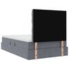 vidaXL Κρεβάτι με αποθηκευτικό χώρο και LED Σκούρο Γκρι 120 x 200 cm