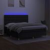 vidaXL &Kappa;&rho;&epsilon;&beta;ά&tau;&iota; Boxspring &mu;&epsilon; &Sigma;&tau;&rho;ώ&mu;&alpha; & LED &Mu;&alpha;ύ&rho;&omicron; 180x200 &epsilon;&kappa;. &Upsilon;&phi;&alpha;&sigma;&mu;ά&tau;&iota;&nu;&omicron;