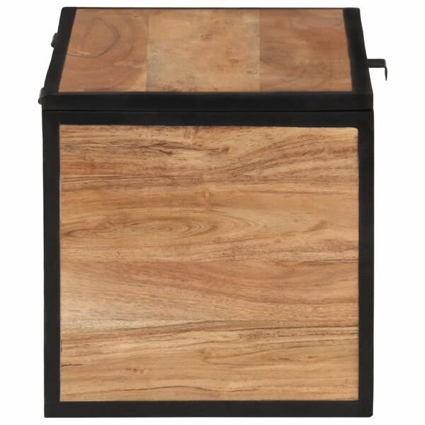 vidaXL Κουτί Αποθήκευσης 60x30x30 εκ. Μασίφ Ξύλο Ακακίας/Σίδερο