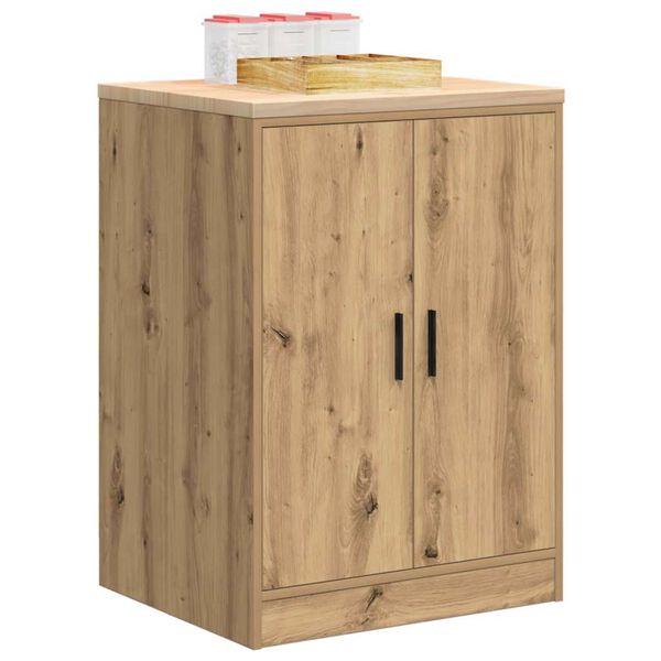 vidaXL ντουλάπι αποθήκευσης γκαράζ 60x51x85 εκ μασίφ ξύλο πεύκο