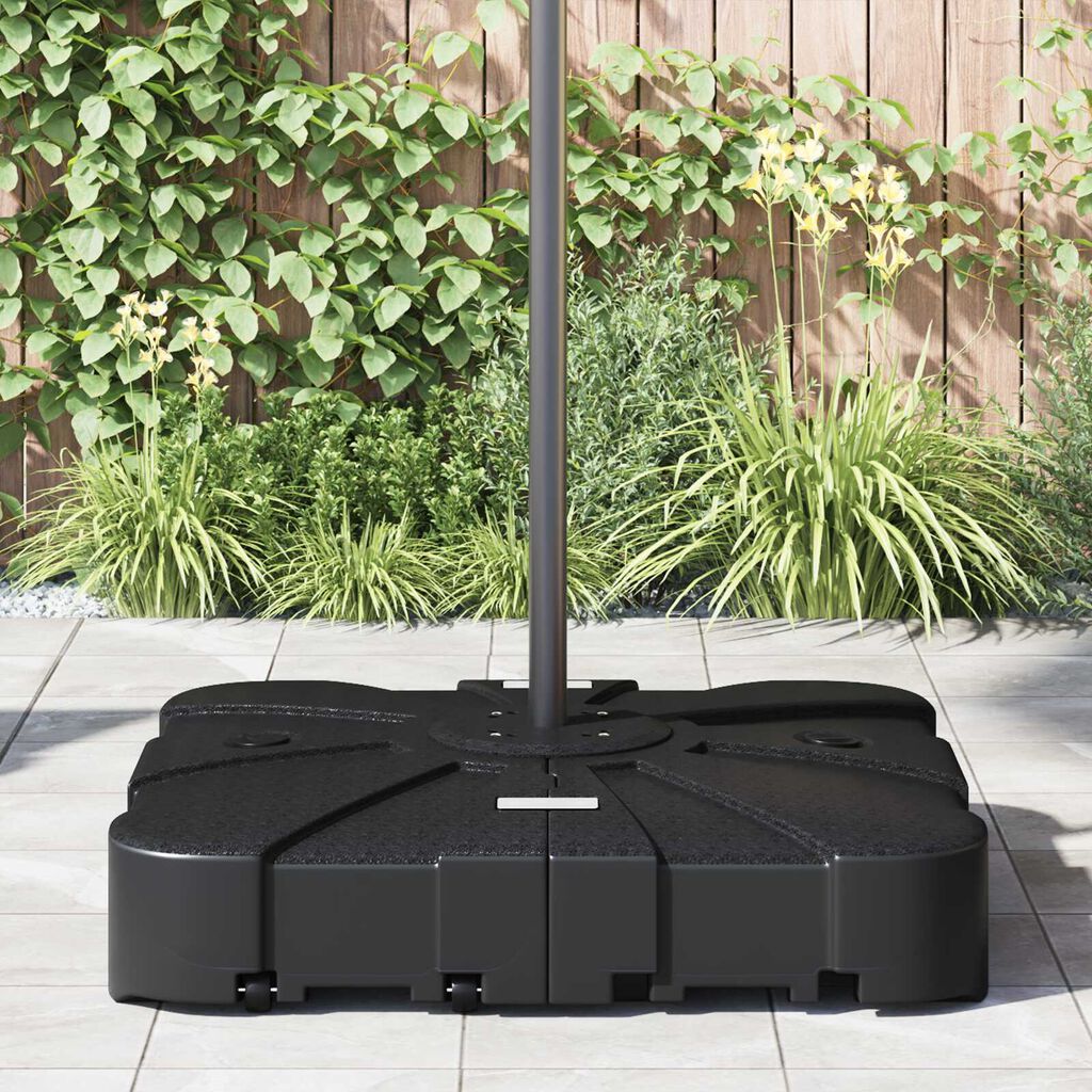 vidaXL Σετ Βάσεων Cantilever Παρασόλ 2 Τεμαχίων - Με Άμμο 150kg Ή Με Νερό 113kg