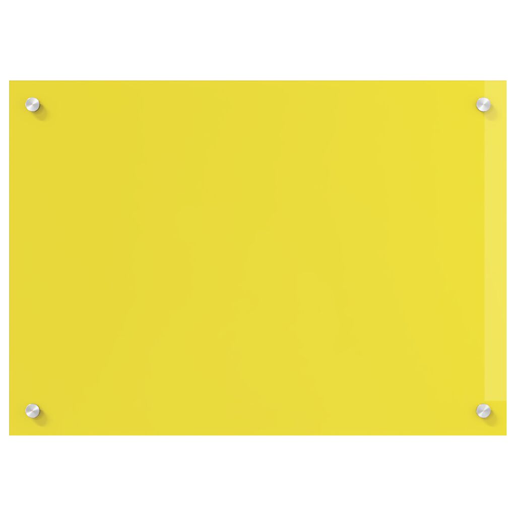 vidaXL Πίσω Πάνελ Κουζίνας Κίτρινο 70 x 60 x 0.6 εκ. σκληρυμένο γυαλί