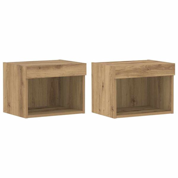 vidaXL Σετ επίπλου τηλεόρασης 2 pcs Artisan Oak 40 x 30 x 30 εκ