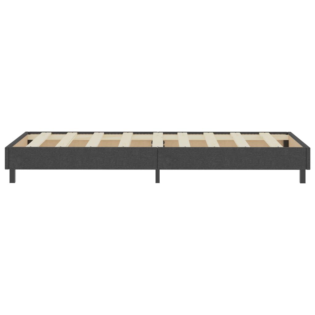 vidaXL Κρεβάτι Boxspring Σκούρο Γκρι 80 x 200 εκ. Υφασμάτινο