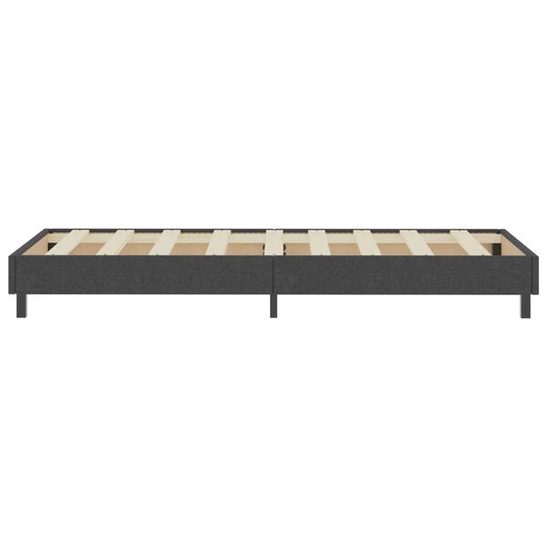 vidaXL Κρεβάτι Boxspring Σκούρο Γκρι 80 x 200 εκ. Υφασμάτινο