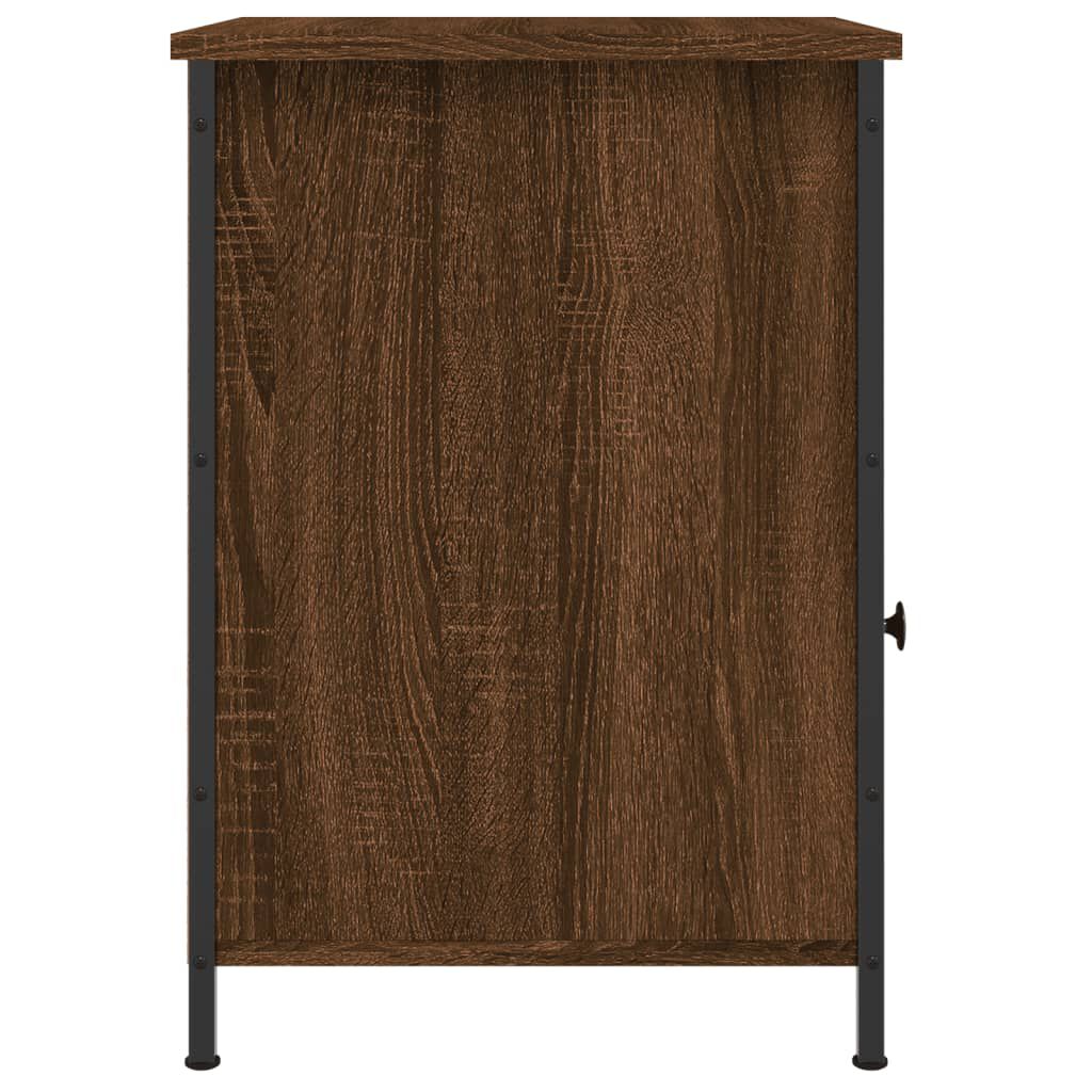 vidaXL Κομοδίνο Καφέ Δρυ 40 x 42 x 60 εκ. από Επεξεργασμένο Ξύλο
