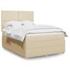 vidaXL &Kappa;&rho;&epsilon;&beta;ά&tau;&iota; Boxspring &mu;&epsilon; &Sigma;&tau;&rho;ώ&mu;&alpha; &Kappa;&rho;&epsilon;&mu; 160x200 &epsilon;&kappa;. &Upsilon;&phi;&alpha;&sigma;&mu;ά&tau;&iota;&nu;&omicron;