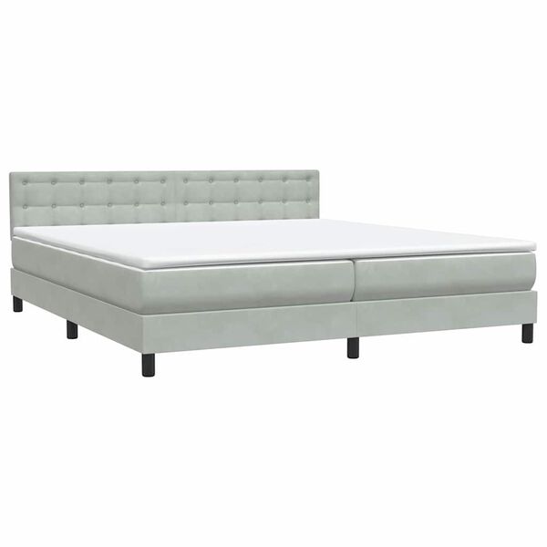 vidaXL &Kappa;&rho;&epsilon;&beta;ά&tau;&iota; Boxspring &mu;&epsilon; &Sigma;&tau;&rho;ώ&mu;&alpha; &Alpha;&nu;&omicron;&iota;&chi;&tau;ό &Gamma;&kappa;&rho;&iota; 180x210 &epsilon;&kappa;. &Beta;&epsilon;&lambda;&omicron;ύ&delta;&iota;&nu;&omicron;