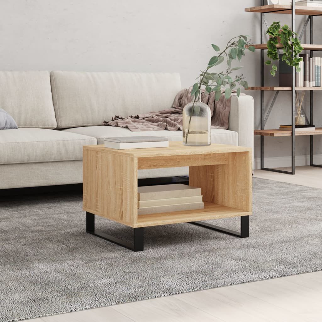 vidaXL Τραπεζάκι Σαλονιού Sonoma Δρυς 60x50x40 εκ. από Επεξεργ. Ξύλο