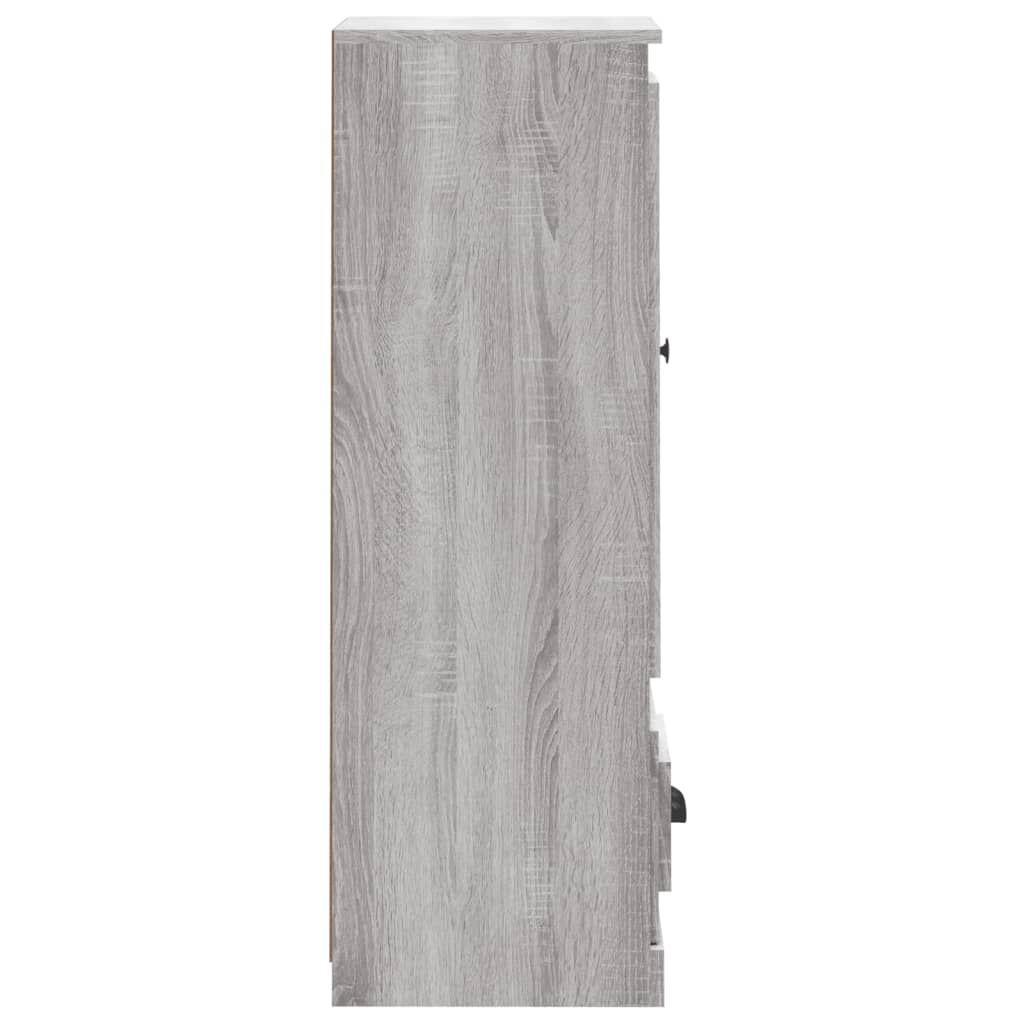 vidaXL Ντουλάπι Γκρι sonoma 36x35,5x103,5 εκ. από Επεξεργασμένο Ξύλο