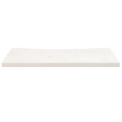 vidaXL Επιφάνεια Γραφείου Λευκή 80x40x2,5 εκ. από Μασίφ Ξύλο Πεύκου