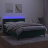 vidaXL &Kappa;&rho;&epsilon;&beta;ά&tau;&iota; Boxspring &mu;&epsilon; &Sigma;&tau;&rho;ώ&mu;&alpha; & LED &Sigma;&kappa;. &Pi;&rho;ά&sigma;&iota;&nu;&omicron; 140x190&epsilon;&kappa; &Beta;&epsilon;&lambda;&omicron;ύ&delta;&omicron;