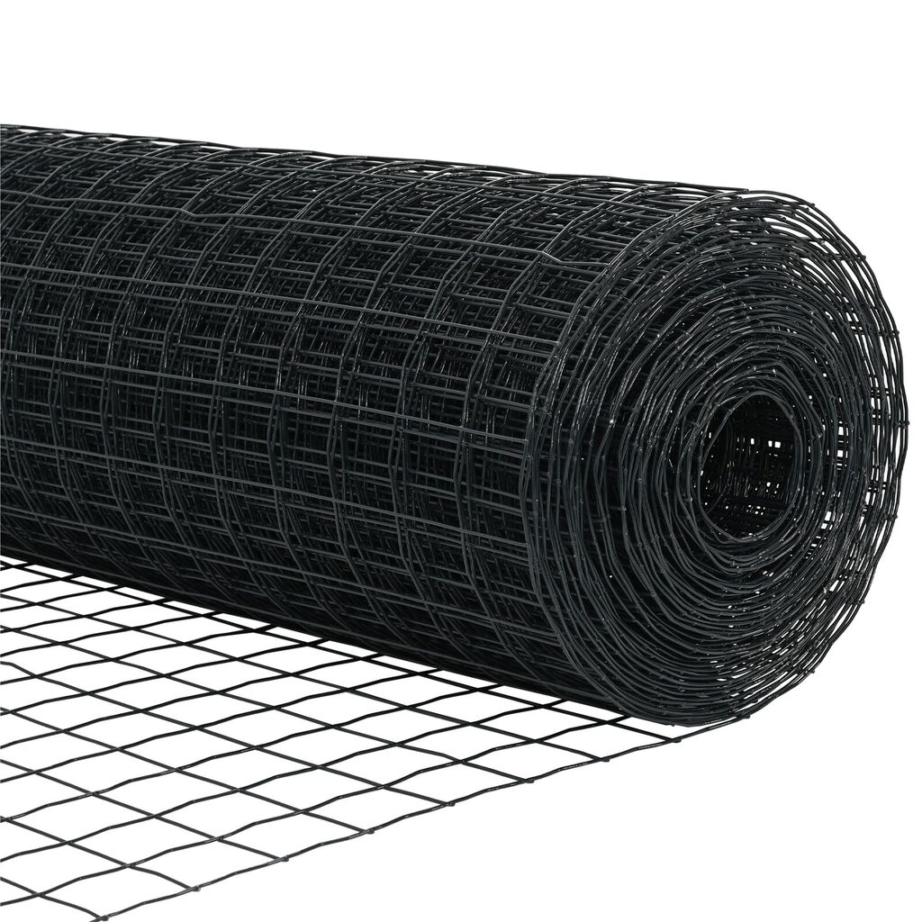 vidaXL Φράχτης Euro με 13 Φλαντζωτές Στήλες 0.4x25 m Γαλβανισμένος Χάλυβας