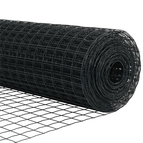 vidaXL Φράχτης Euro με 13 Φλαντζωτές Στήλες 0.4x25 m Γαλβανισμένος Χάλυβας