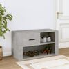 vidaXL Παπουτσοθήκη Γκρι Σκυροδέματος 80x35x45 εκ. Επεξεργασμένο Ξύλο