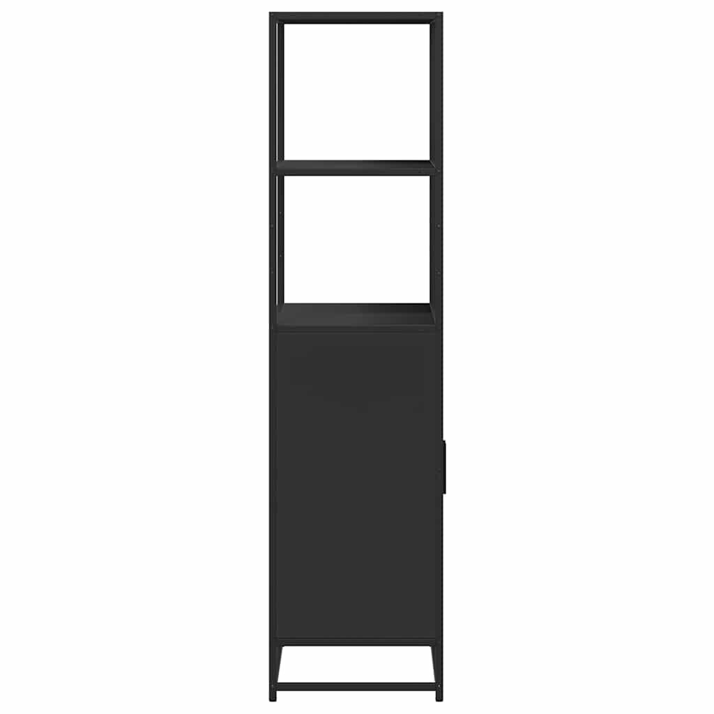 vidaXL Ντουλάπι Μαύρο από 68x35x139 cm Επεξεργασμένο Ξύλο και μέταλλο