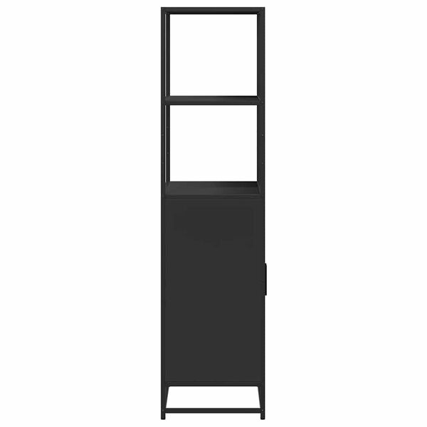 vidaXL Ντουλάπι Μαύρο από 68x35x139 cm Επεξεργασμένο Ξύλο και μέταλλο